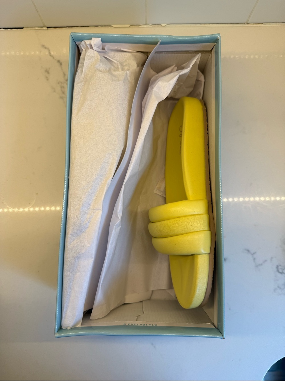 Seychelles Bright Yellow Padded Slide Sandals